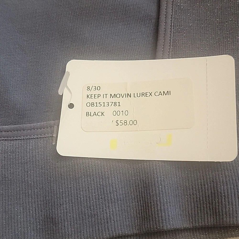 Free People  Keep it Movin Lurex Cami XS - Picture 7 of 8
